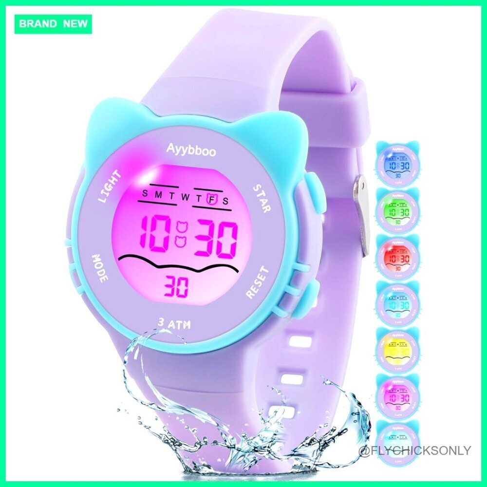 Kids Digital Watch with Alarm Stopwatch Waterproof Sports Wristwatch